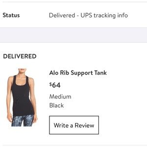 Alo Ribbed Support tank